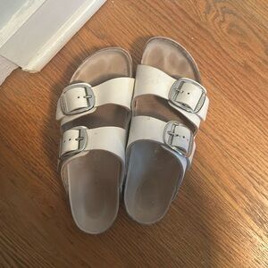 Big buckle Birkenstock slides